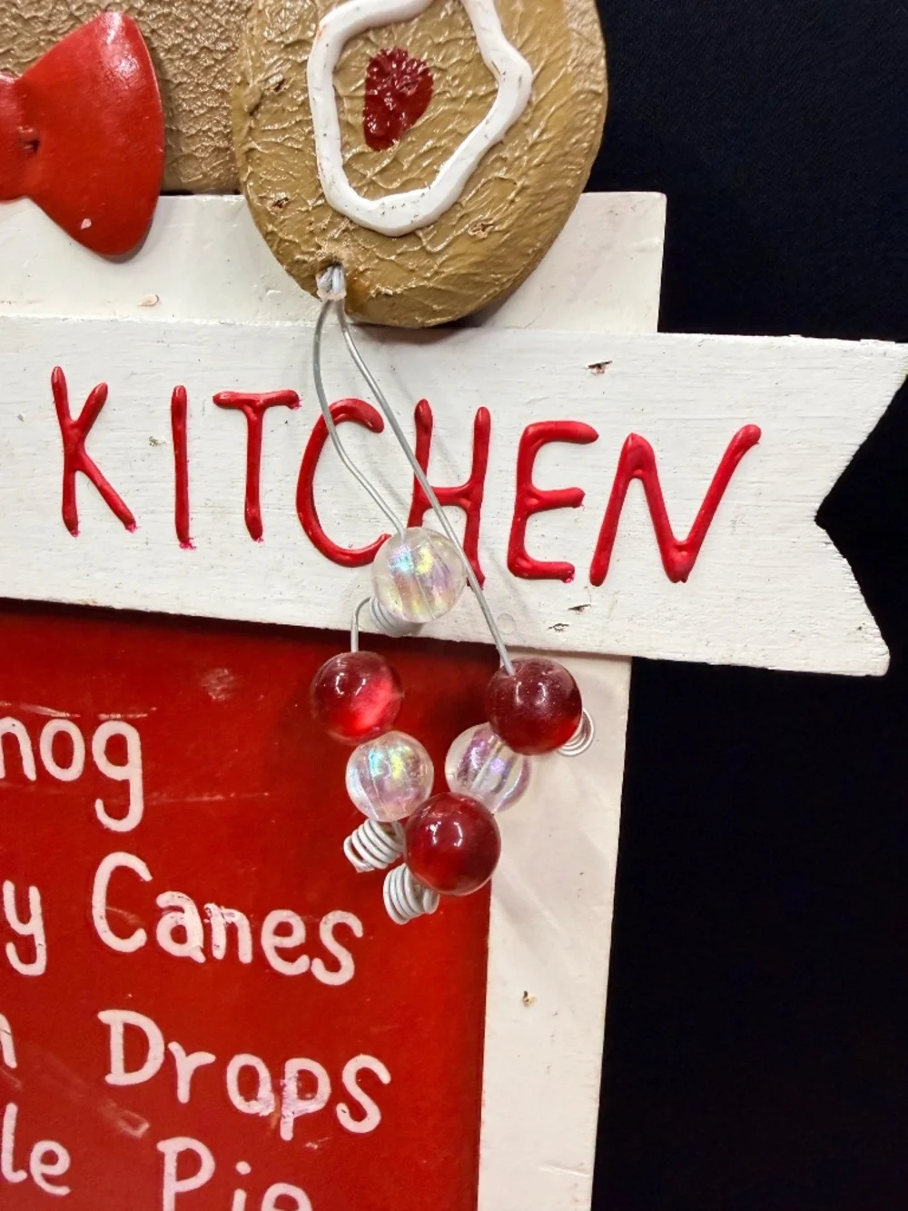 Gingerbread Candle Holders and Gingerbread “Holiday Kitchen” Sign